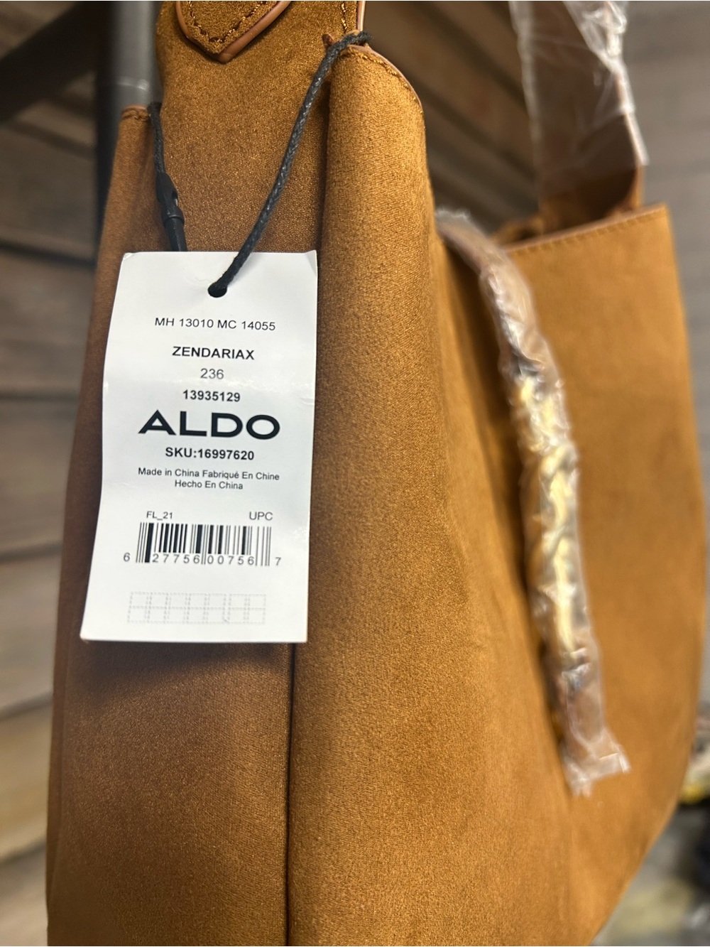 ALDO Tan Suede Tote - Zendariax